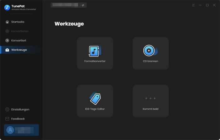 Werkzeuge von TunePat Amazon Music Converter
