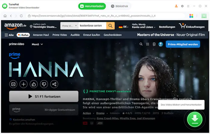 Zielvideo suchen und auswählen