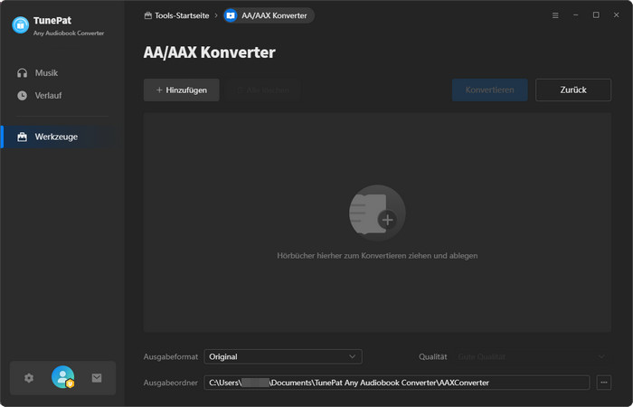 AA/AAX-Konverter von TunePat Any Audiobook Converter