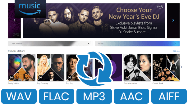Amazon Music in MP3/ AAC/ FLAC/ WAV-Format konvertieren