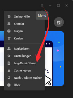 Logdateien öffnen