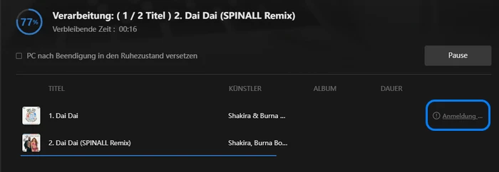 Anmeldung erforderlich