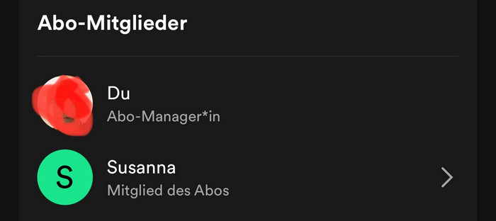 Abo-Mitglieder von Spotify Premium Duo