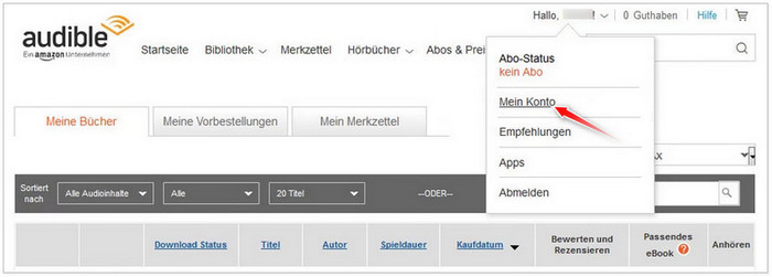 Audible Konto