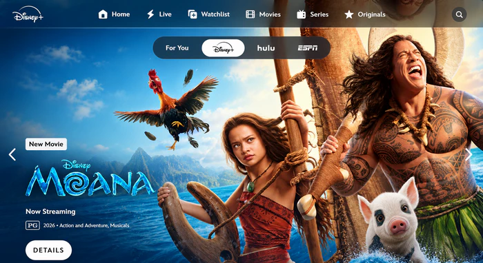Mit Disney+ Konto erfolgreich angemeldet