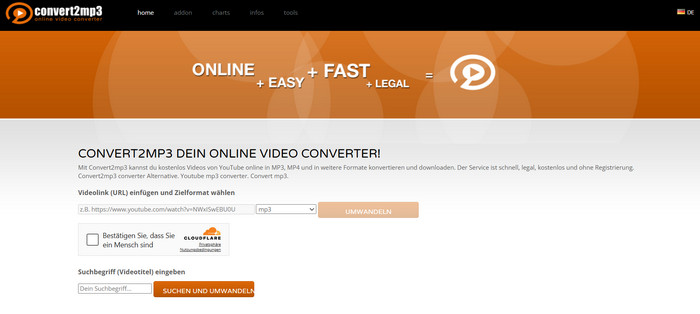Online YT MP3 Downloader convert2mp3
