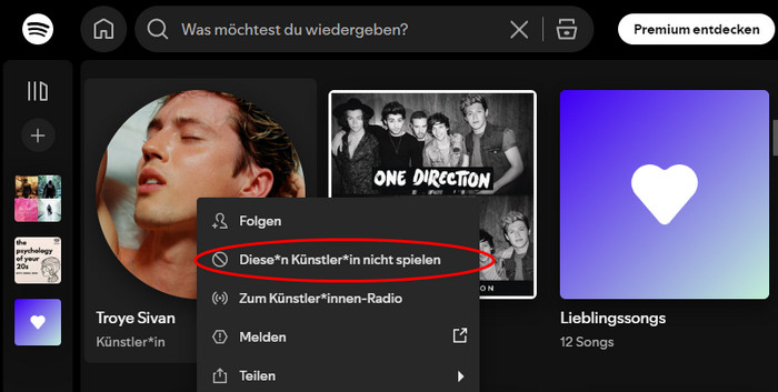Diese*n Künstler*in nicht spielen auf Computer