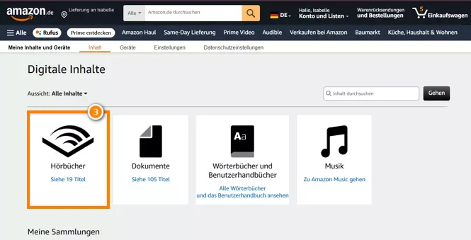 Digitale Inhalte Hörbücher