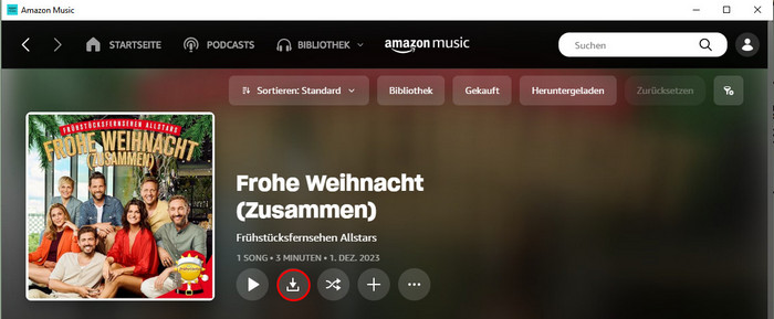 „Frohe Weihnacht (Zusammen)“ auf Amazon Music offline hören