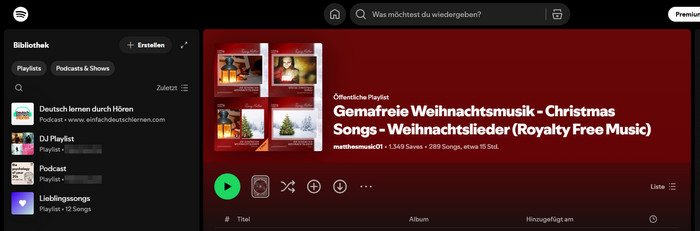 Gemafreie Weihnachtsmusik Spotify