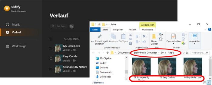Konvertierung von Alben mit Sidify