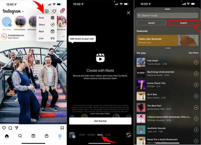 lizenzfreie Musik zu Instagram Reels hinzufügen