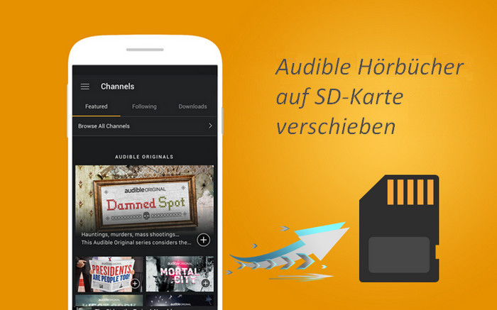 Audible-Hörbücher auf SD-Karte verschieben