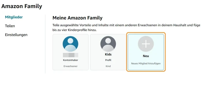 Neues Mitglied hinzufügen