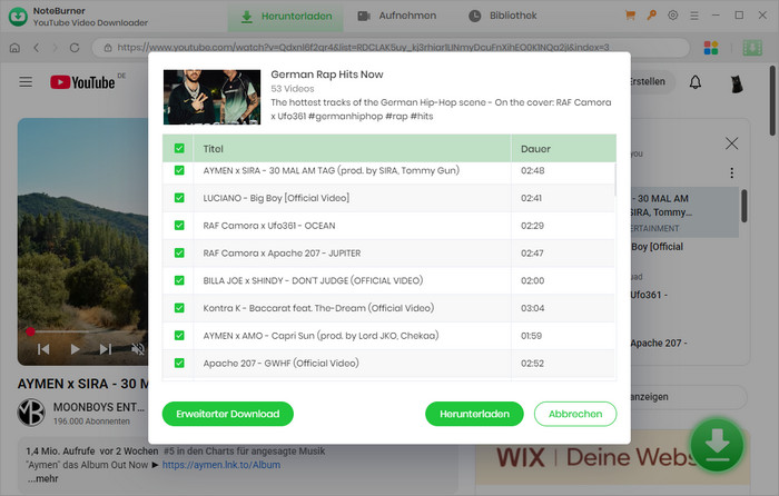 NoteBurner YouTube Video Downloader
