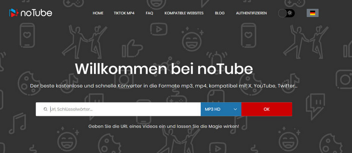 Online YT MP3 Downloader noTube
