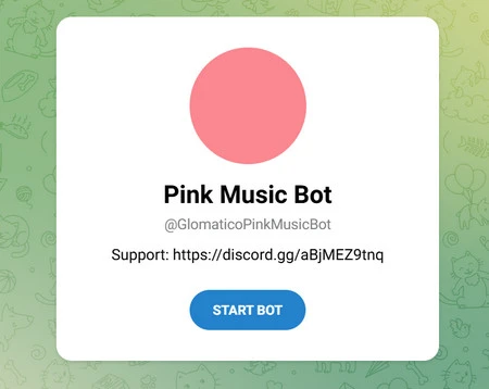 Apple Music Telegram Bot Pink Music Bot