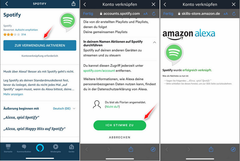 Spotify mit Alexa verbinden