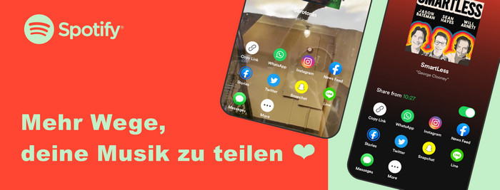 Spotify Playlist über soziale Medien teilen