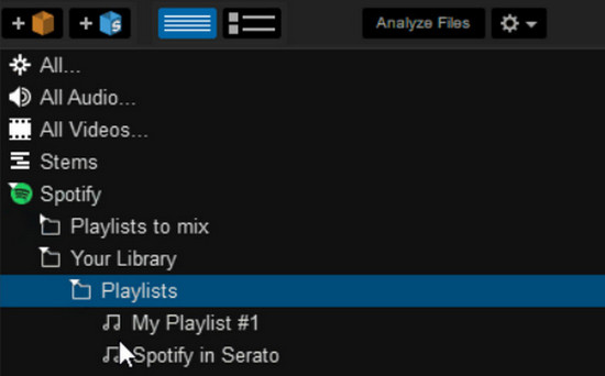 Spotify Playlist in Serato