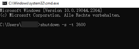 Sleep-Timer auf einem Windows-PC einstellen