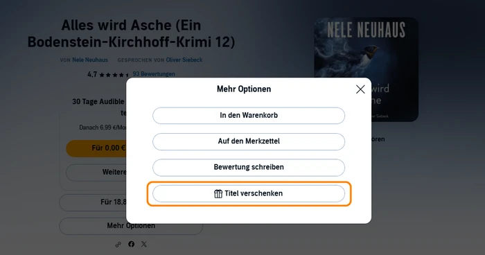 Titel verschenken
