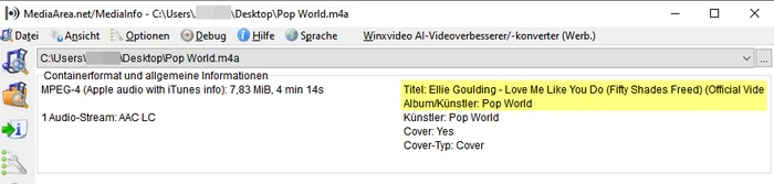 TunePat YouTube Downloader MediaInfo