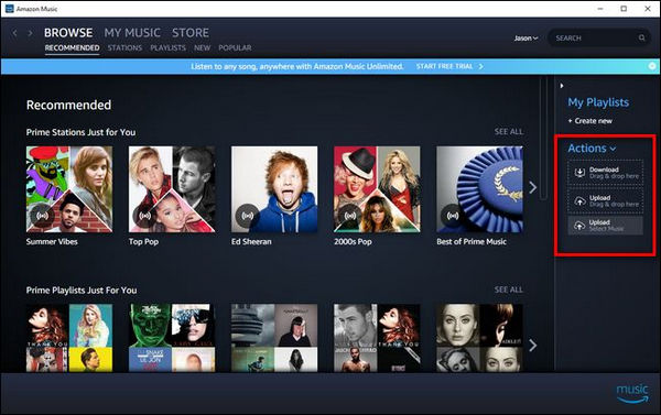 Musik auf Amazon Music hochladen