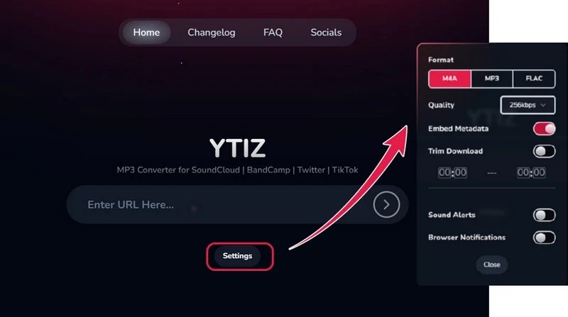 YTIZ SoundCloud MP3 Converter