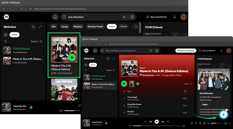 Spotify Playlist hinzufügen