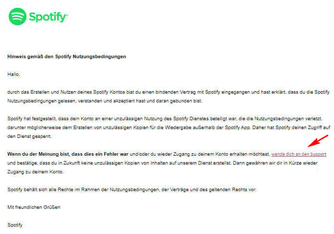 Spotify-E-Mail