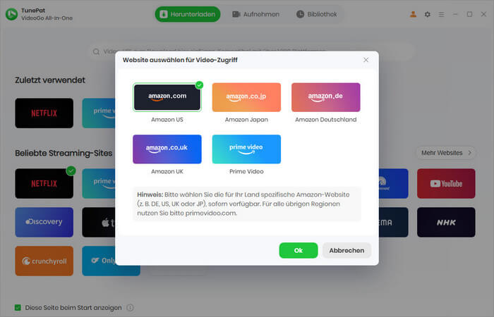 Streaming-Dienste wählen