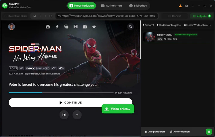 Disney+-Videos auf dem PC speichern