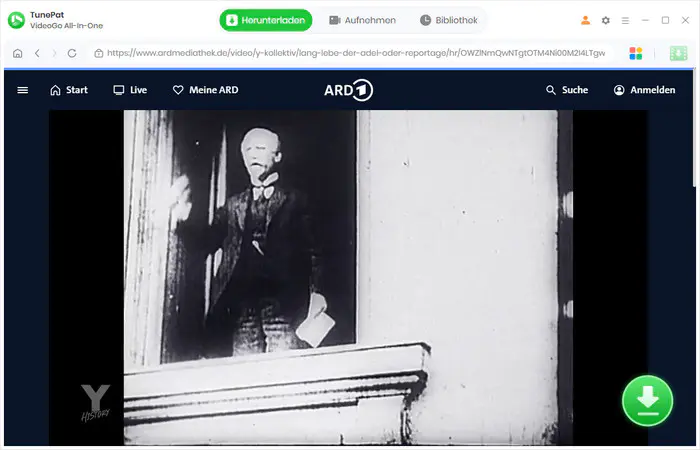 Zielvideo suchen und auswählen