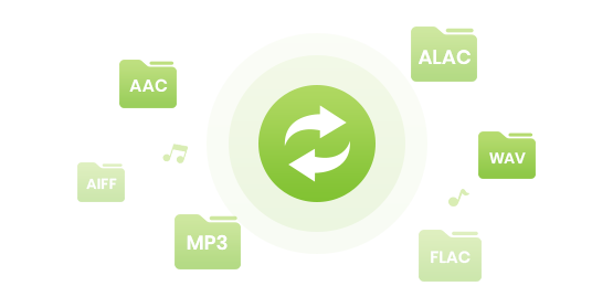 MP3/AAC/WAV/FLAC/AIFF/ALAC als Ausgabeformat