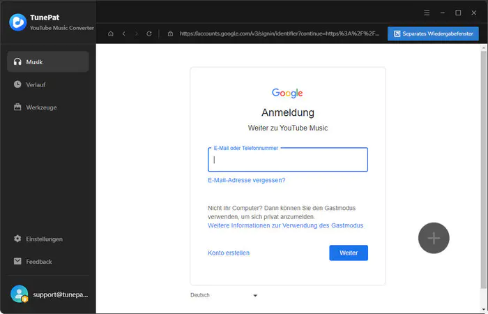 sich bei Google-Konto anmelden